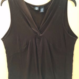 Brown Sleeveless Top